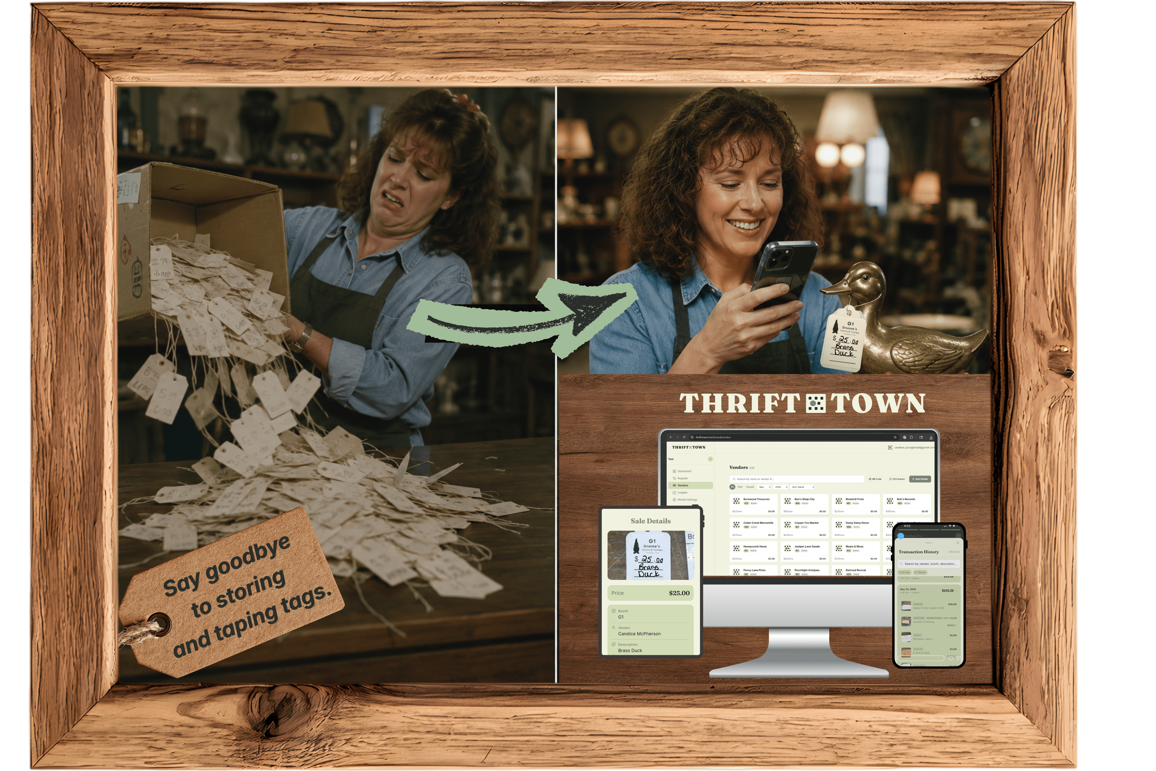 From a box of paper tags to scanning them with your phone